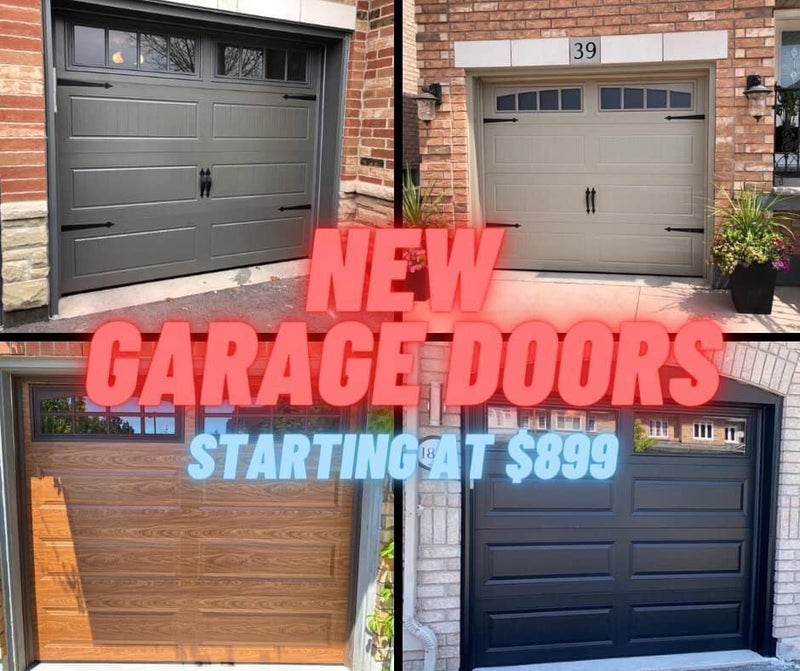 New Garage Doors starting at $899